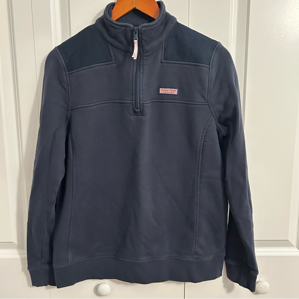 Vineyard Vines Navy Shep Shirt | Women’s‎ Size Medium | ¼ Zip Pullover